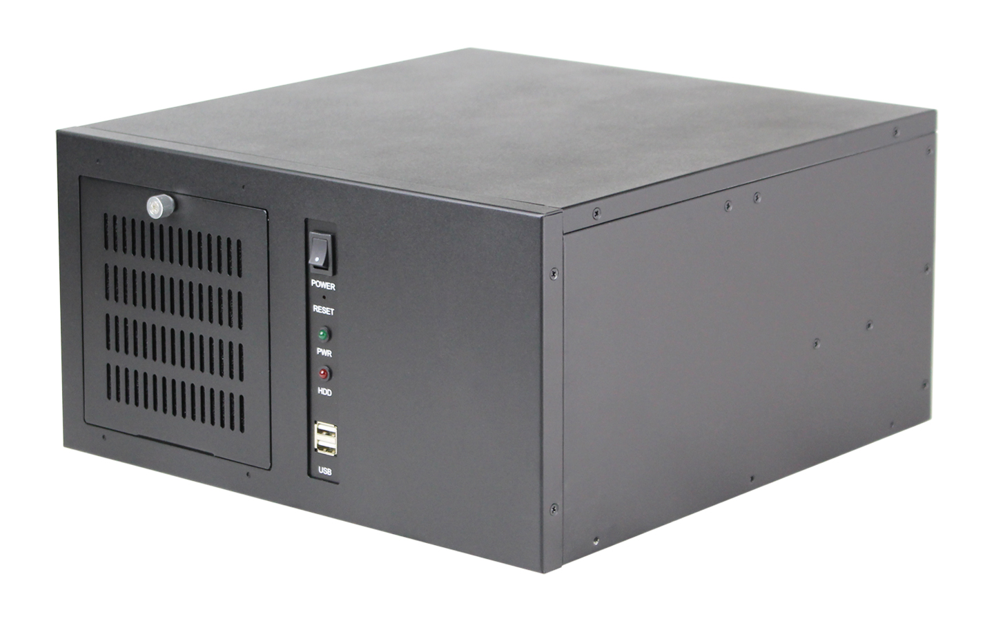 Seven slot wall mounted chassis S -Black