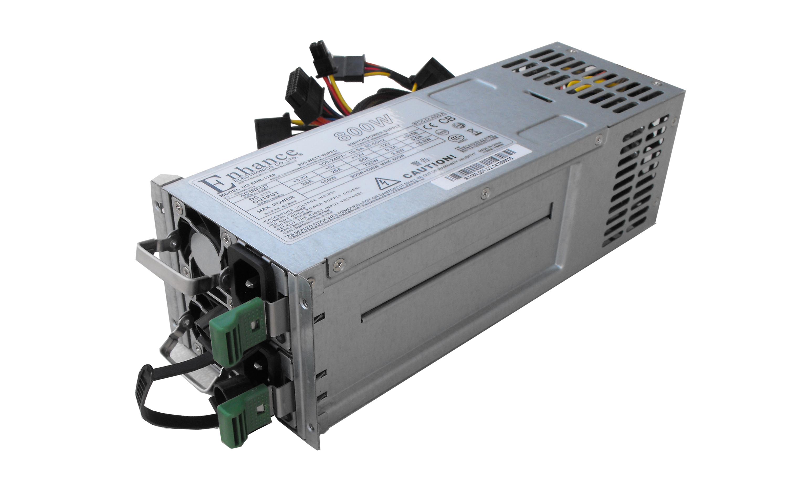 益衡 ENR-1180（2U 1+1 800W冗余电源）